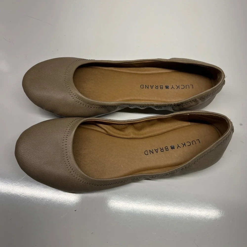 Lucky Brand Erin Women's Size 6.5 EU 37 Brown Ballet‎ Flats Shoes